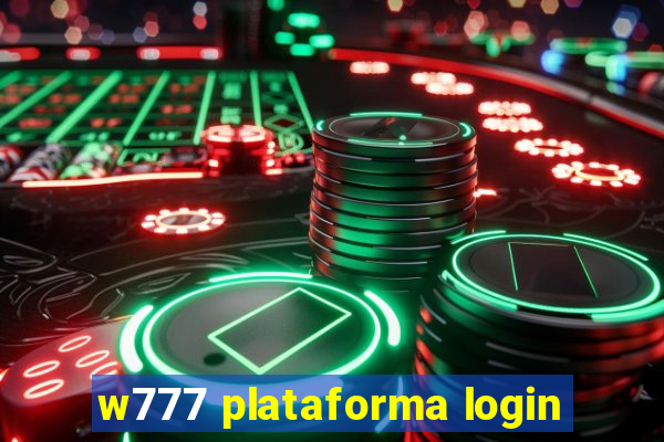 w777 plataforma login